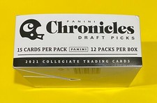 2021 Panini NFL Chronicles Draft Picks Football Trading Cards Fat Pack Box of 12