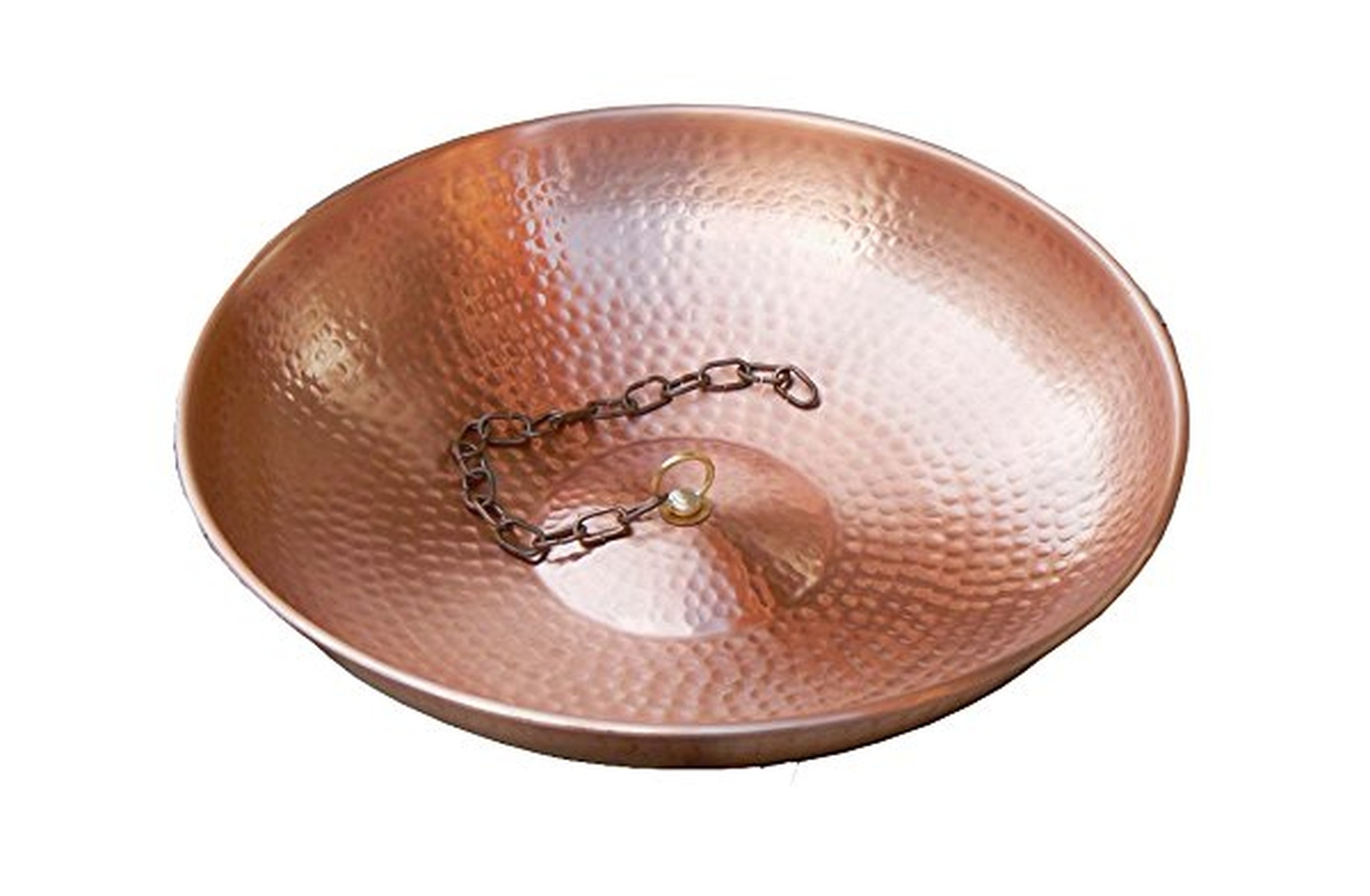 U-nitt 16 in. Pure Copper Rain Chain Anchoring Basin 0976 - The Home Depot