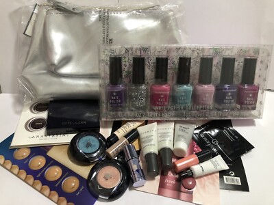 Premium Mixed Brands Makeup Package, Nail Polish, Two Sides Mirror, Silver makeu