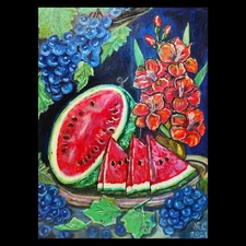 The oil painting "Flower-still life" in a single copy.