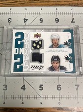 2008-09 MVP 2 On 2 Jerseys Thornton Cheechoo  Marleau Nabokov J2-MTNC