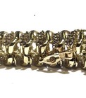 10k yellow gold 4.40ct champagne Brown diamond tennis bracelet 19.3g 11mm wide — photo 6