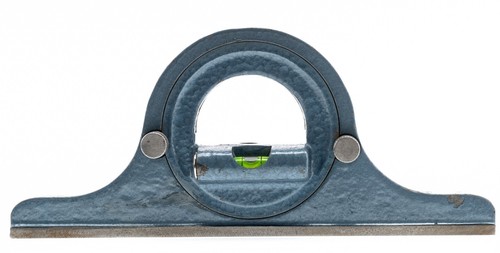 Combination Square Protractor Cast Iron w/ Bubble Level 446g 6in Vintage Used - Picture 8 of 9