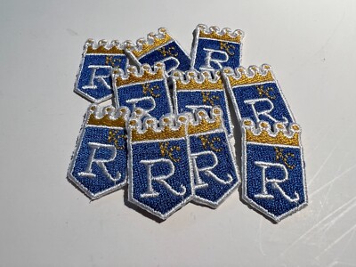 10  Small MLB Kansas City ROYALS Iron-On Patches.MINT.Fast same day Shipping.