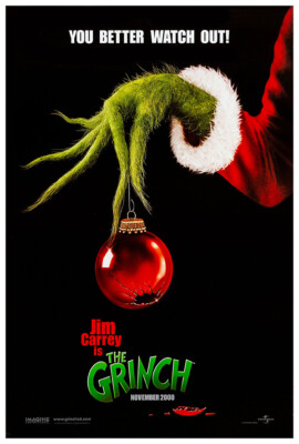 How the Grinch Stole Christmas - Jim Carrey - 2000 - Movie Poster - Teaser #1