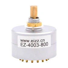 EIZZ 3 Ways 4 Poles Audio Signal Source Selector Rotary Switch 3 Input 1 Output
