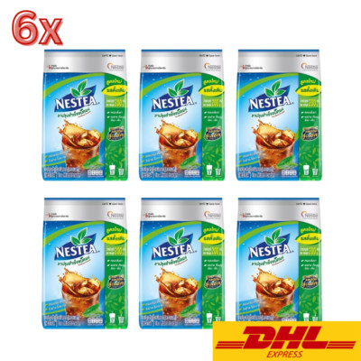 6x NESTEA UNGESÜSST Eistee Mix Instant Nestle Brew Drink 0 Cal ohne Zucker 200g