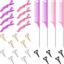 27 Pieces Hair Braiding Hair Parting and Selecting Hair Sectioning Ring for Brai