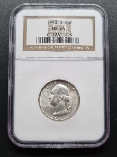 1953 S Washington Quarter 25c NGC MS66 #64506