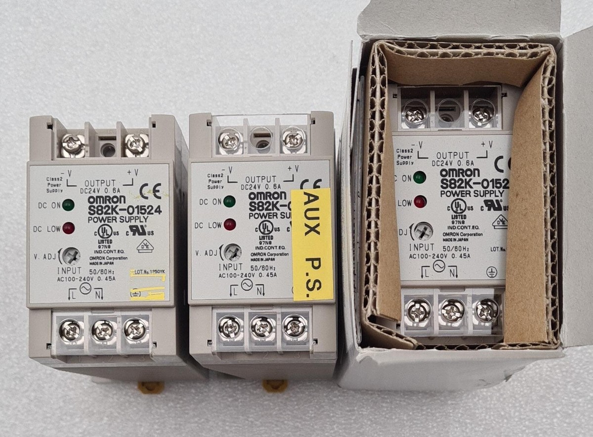 LOT 3] NEW - OMRON S82K-01524 Switching Power Supply 24V 0.6
