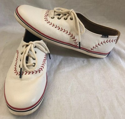 keds leather baseball sneakers