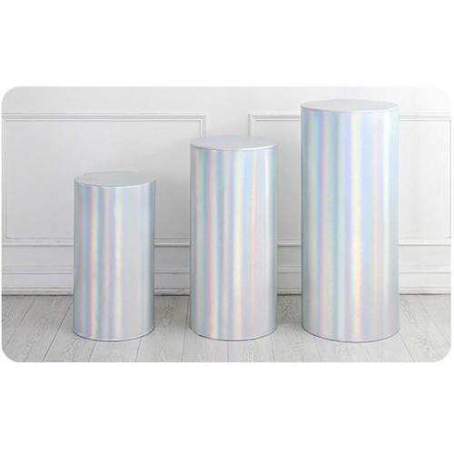 Cover For Round Plinth Cylinder Pedestal Wedding Party Cake Flower Display Stand - Picture 26 of 44