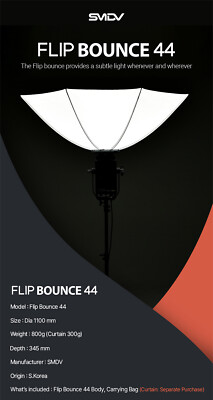 SMDV FLIP BOUNCE 44 w/ Bag /Studio Photography Top Light
