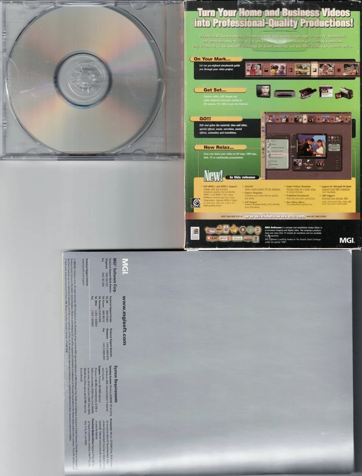 MGI Photosuite 4.0 Business Edition & Video Wave III & PhotoVista 2.0 Pc New - Image 2 of 4