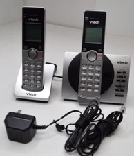 VTech CS6929-2 DECT 6.0 Cordless Digital Answering System w/ Caller ID Silver 
