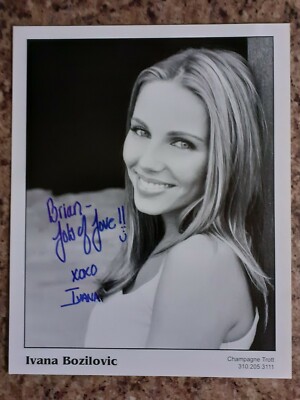 Ivana Bozilovic Firestone The Bachelor Wedding Crashers signiert 8x10'' Foto AFTAL