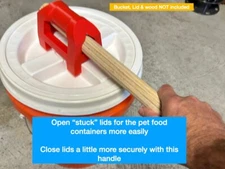Removable Lid Handle for Gamma Seal Bucket Lids or Gamma2 Vittles Pet Food Cntr