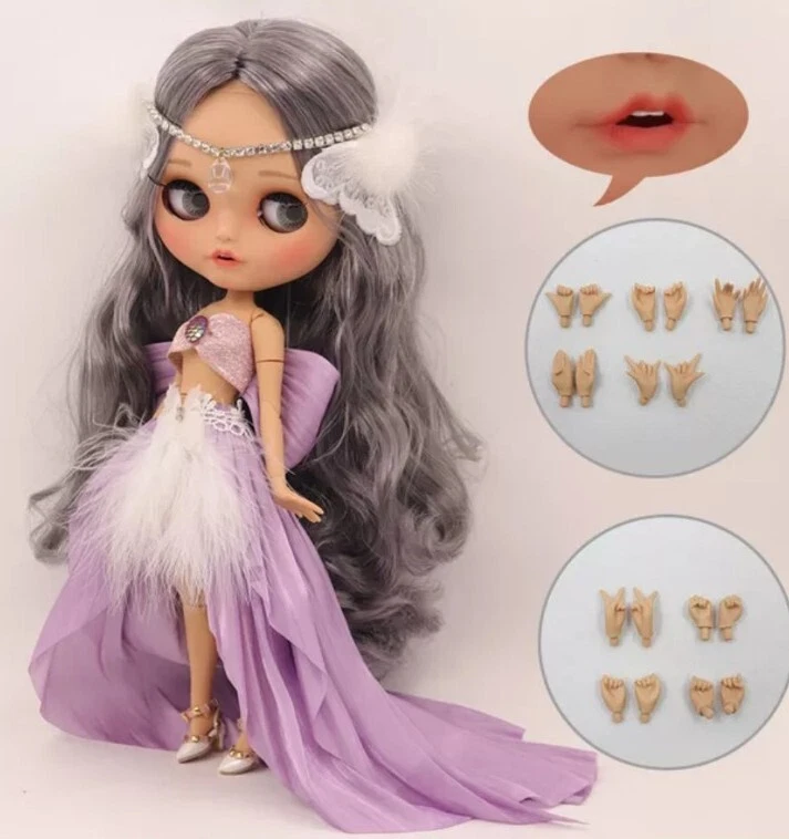 Blythe Doll With Lilac Outfit Shoes And Accessories 1 6 Scale eBay