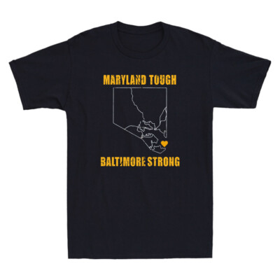 Maryland Tough Baltimore Strong Funny Quote Vintage Men's Short Sleeve  T-Shirt