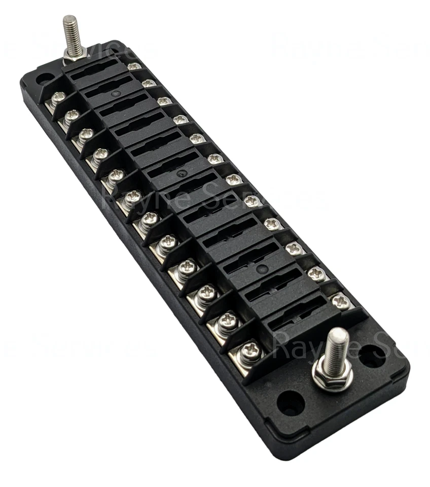 12 Way ATO/ATC Blade Fuse Block with Negative Bus Car/Auto/Solar/Boat 12V-48V - Image 3 of 4