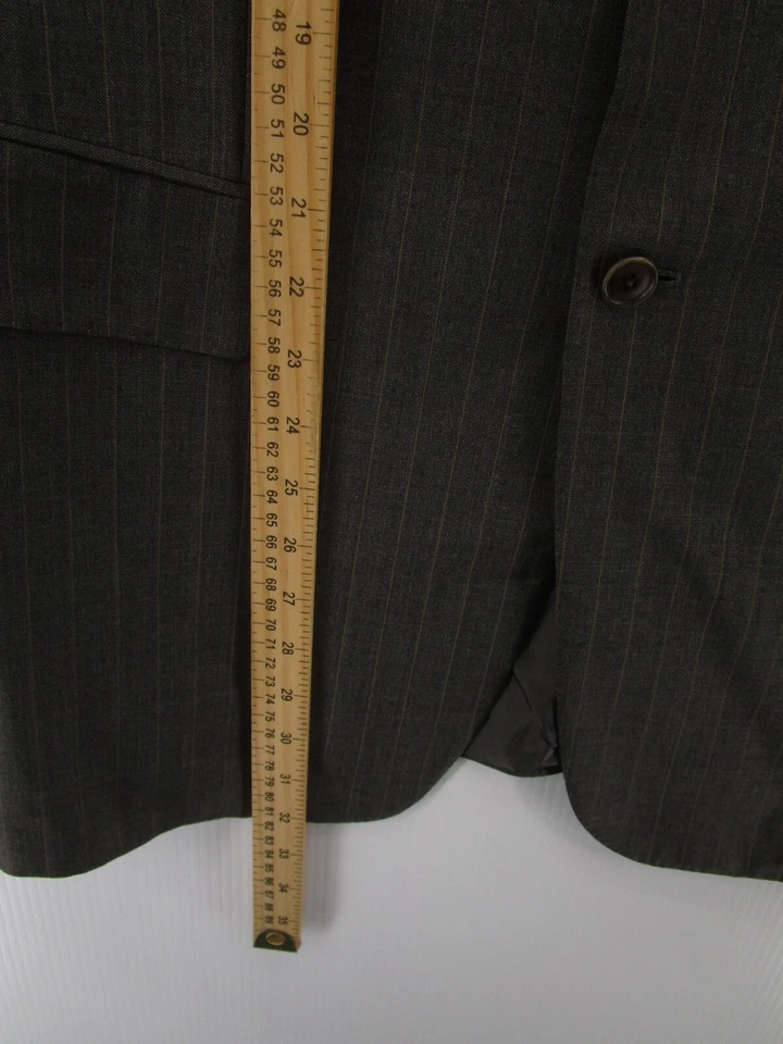 Sartoria Partenopea Sport Coat Men 44 Gray Striped Napoli Blazer Wool Jacket * - Image 4 of 4