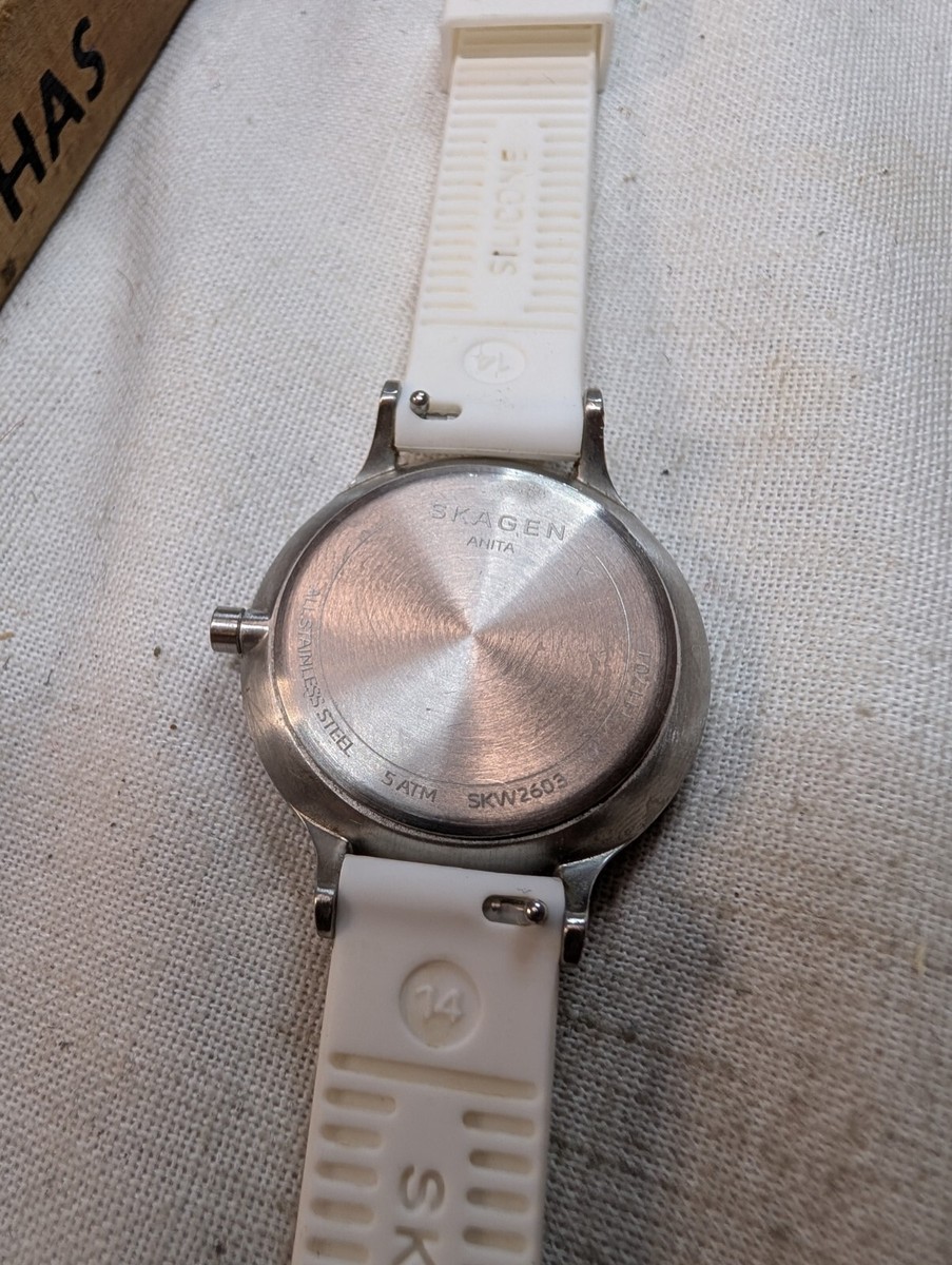 Skagen Anita Watch Women 34mm Dial White Band Small Seconds  display picture 2