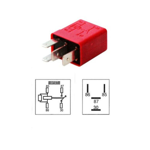 Relais Universel 12V 30A 4 Contacts - Compatible Alfa Romeo, Citroën, Fiat, Peugeot (réf. 1625932380)