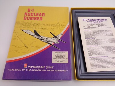 B-1 Nuclear Bomber Spiel für Atari / Pet / Trs-80 / Apple Heimcomputer (Kassette)