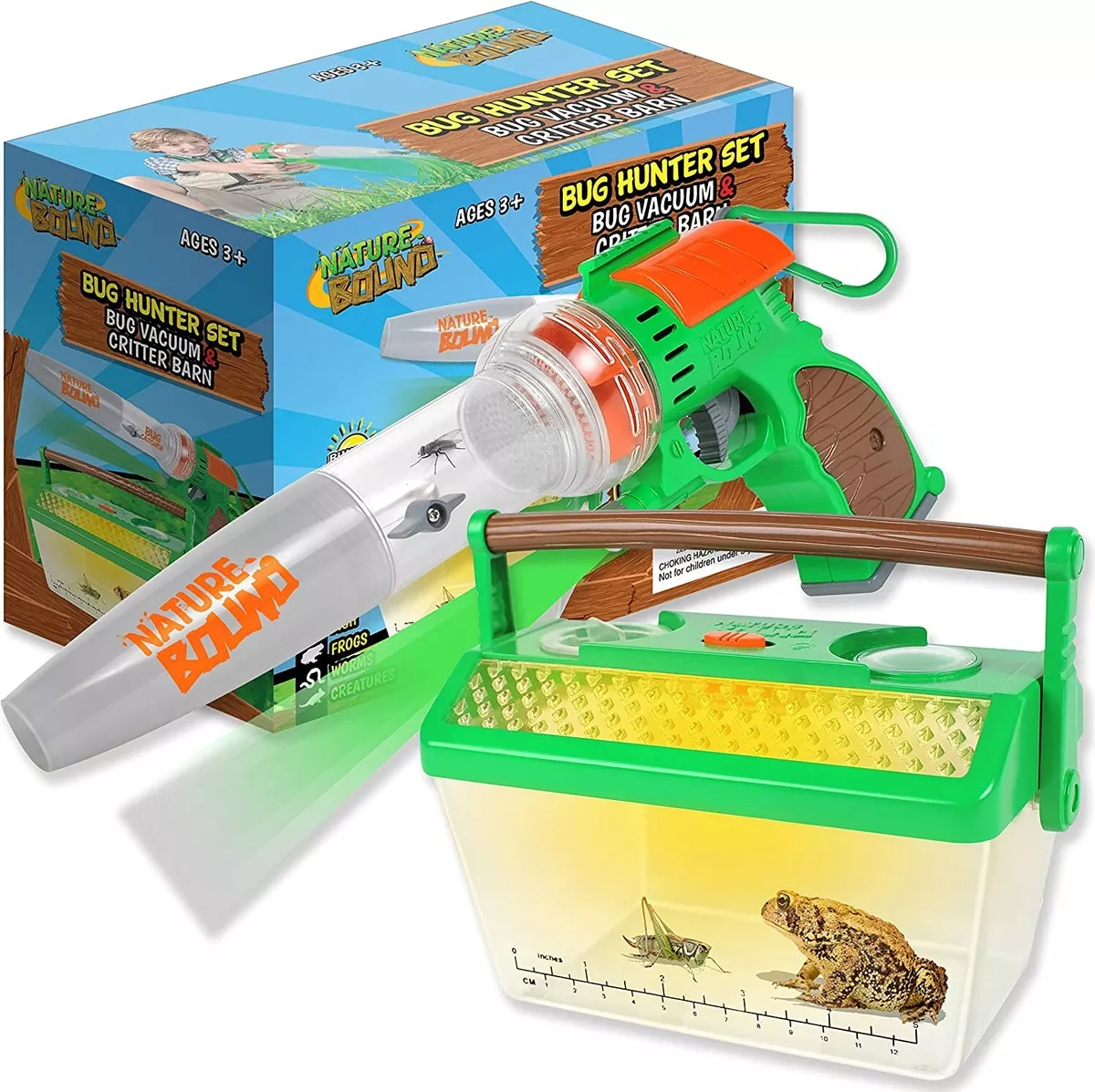 Nature Bound Bug Catcher Vacuum with Light Up Critter Habitat Case for Backyard Exploration