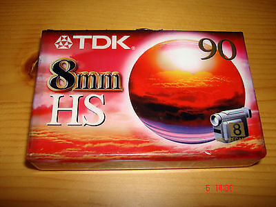 alto estándar 3 x Calidad Superior Tdk P5-90HS 8mm/Hi8 videocámara las cintas/cassettes