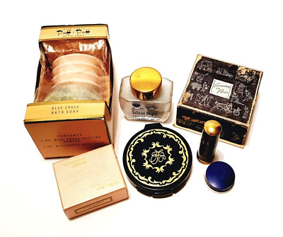 Beauty Products Lot Vintage Elizabeth Arden Evening in Paris and Max Factor 7pc