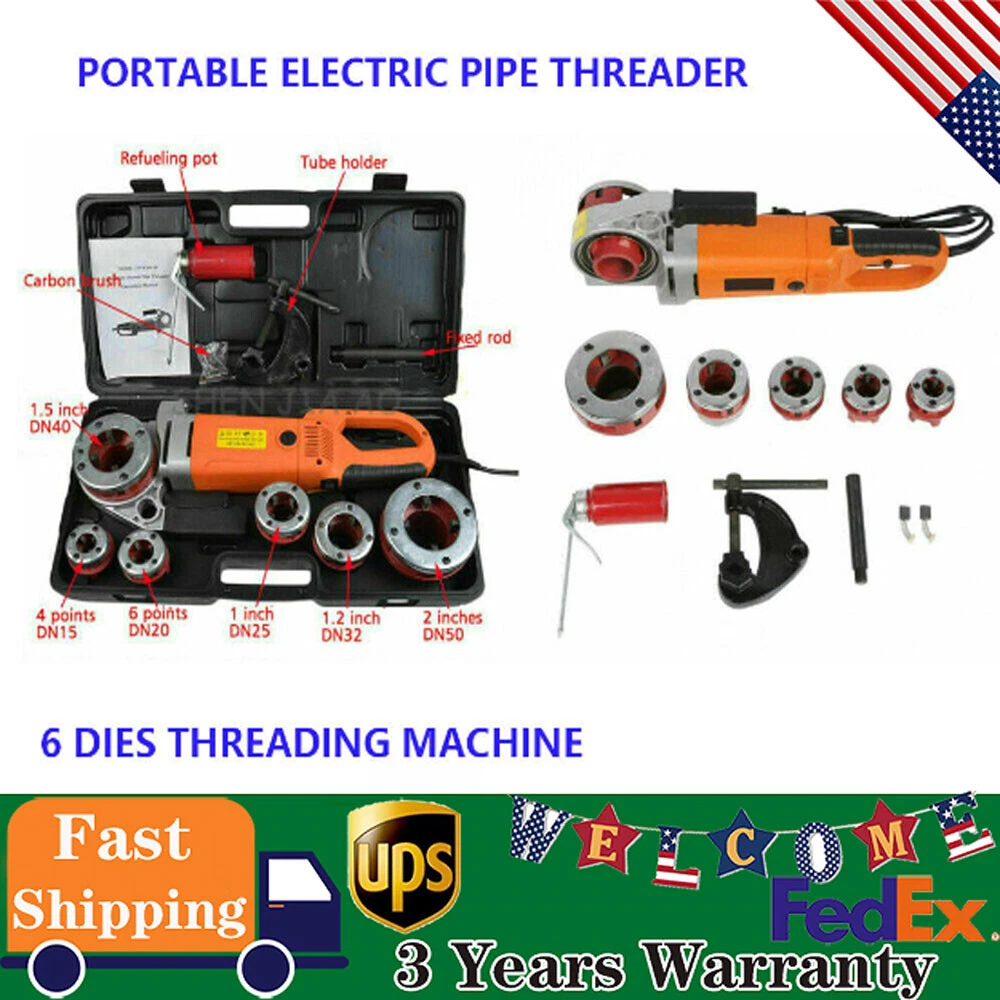 VEVOR Electric Pipe Threader, 2300W Pipe Threading Machine,, 60 OFF