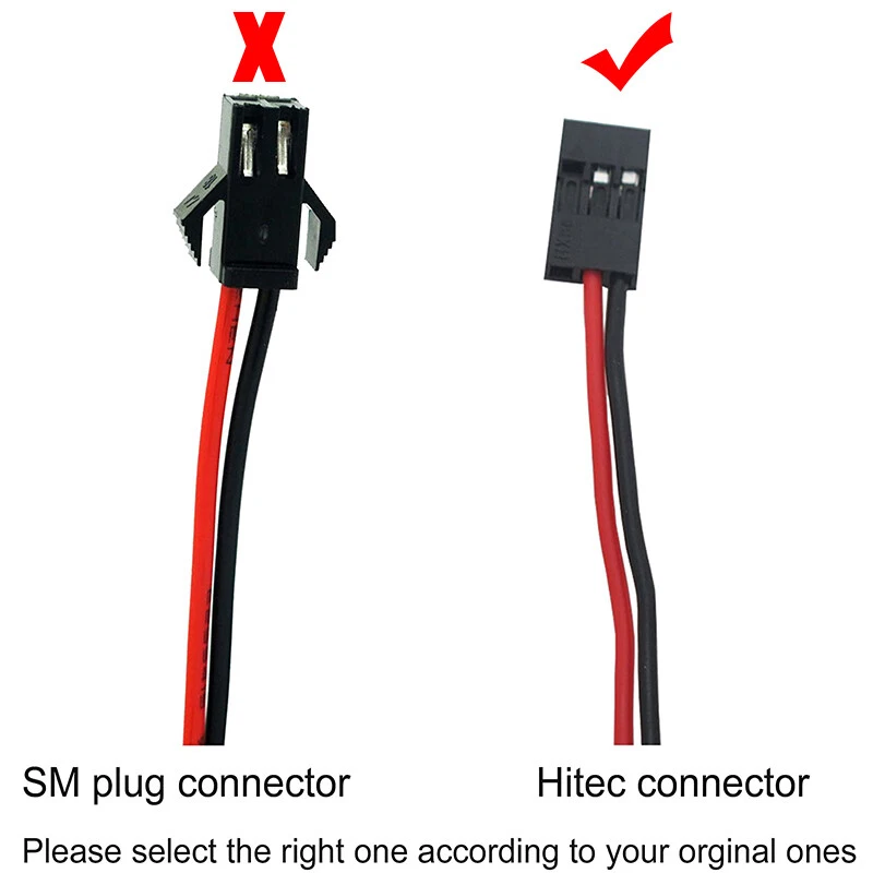 Paquetes de baterías NiMH RX de 2 V 2000 mAh conector Hitec para aviones de radiocontrol pestaña EE. UU. Foto 2 de 4