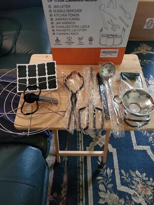 Canning Supplies Starter Kit Stainless Steel Canning Set Tools Rack Ladle Measur