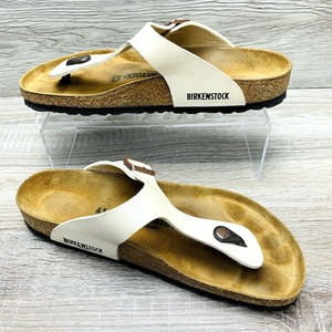 birkenstock gizeh white patent