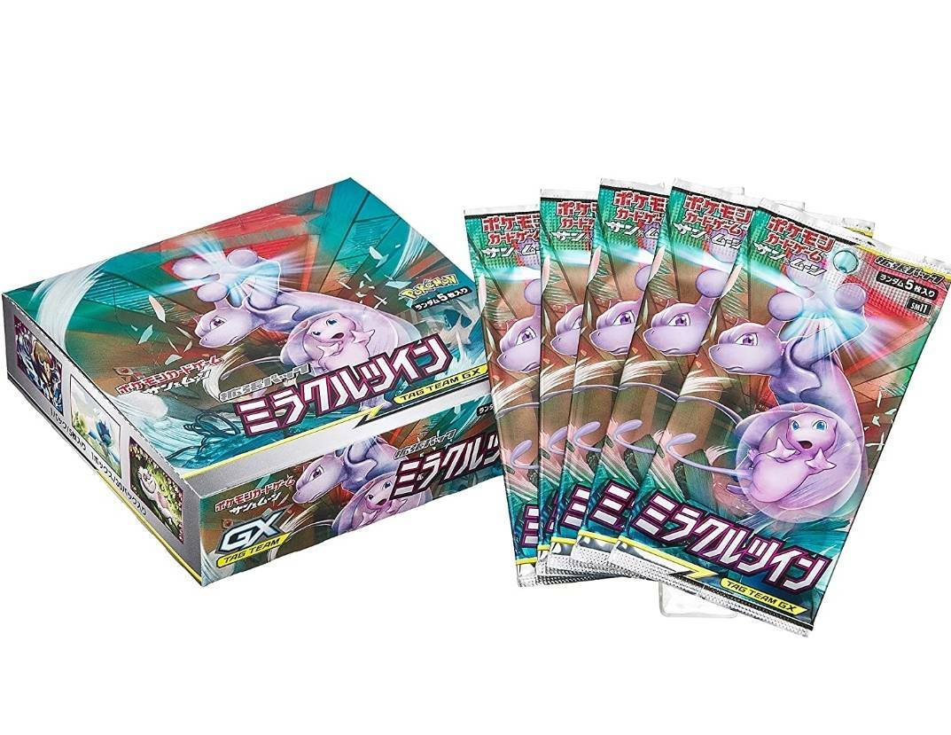 pokemon miracle twin booster box Pokemon Card Game Sun & Moon Expansion Pack Miracle Twin Booster Box sm11  Sealed