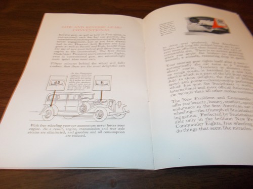 1930 Studebaker "Free Wheeling" 16-page Advertising Booklet - Picture 3 of 3
