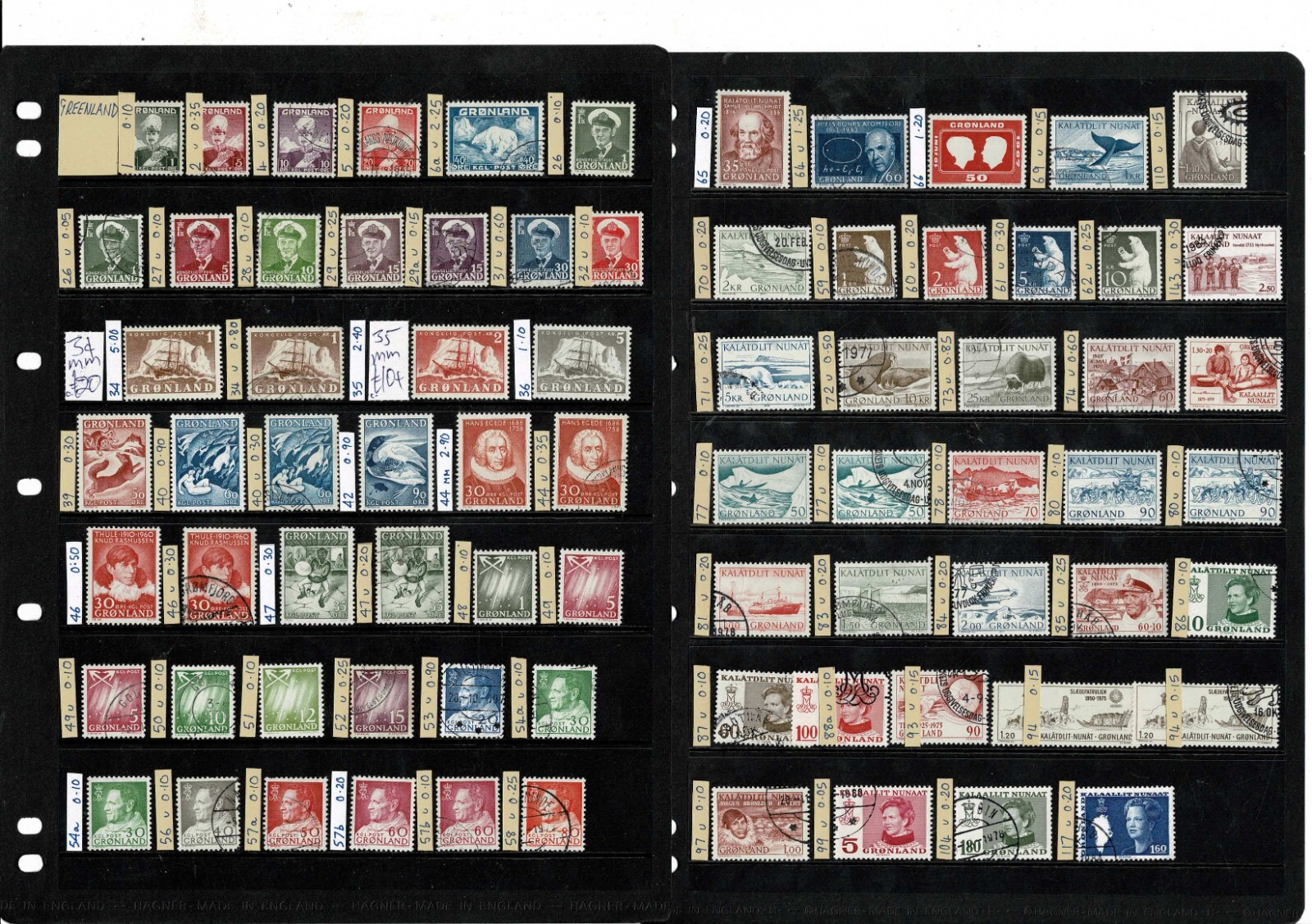 Greenland stamp collection 193880 M&U on 2sides E458 eBay