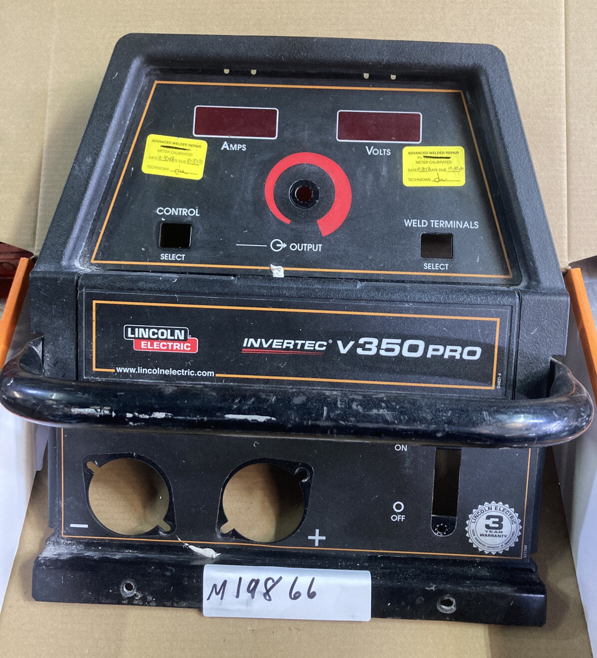 Lincoln Welder Parts for Invertec 350 Pro M19866 Front panel used tested eBay