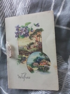 Beautiful 1920s Christmas Card Used Nice Condition