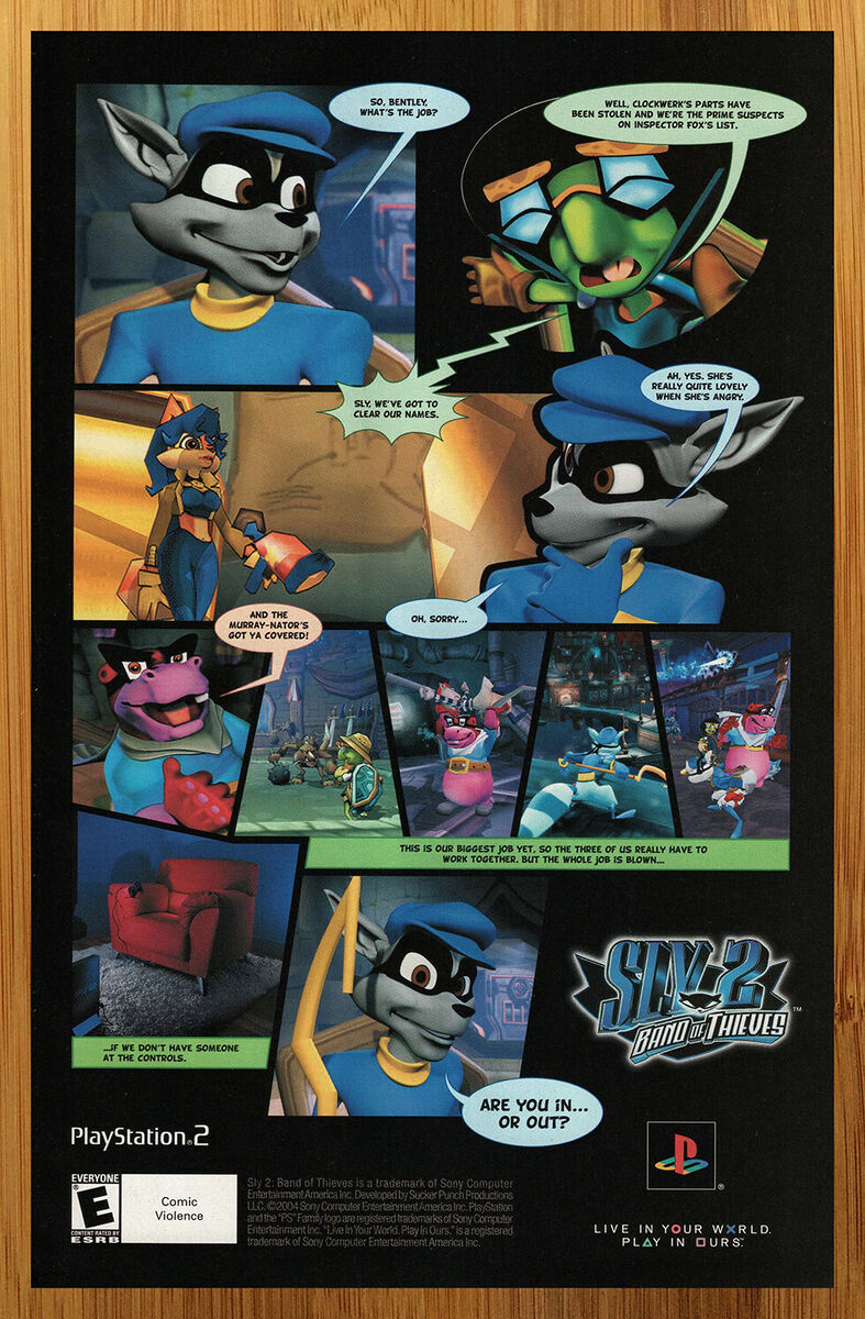 Sly Cooper Band of Thieves (custom PS2 cover version) | Poster