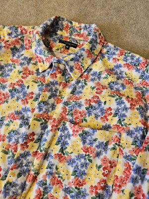 Engineered Garments 19th Century Shirt Floral Flannel Medium Made In USA