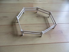 Schleich Koppelzaun Weidezaun Zaun weiß 7-teilig Pferd Reiten Reiterhof Farm LIf