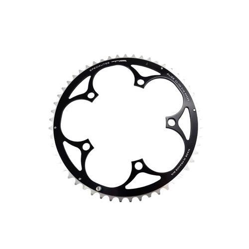 Plateau route 53 dents Alizé 130mm noir pour une transmission fluide Shimano