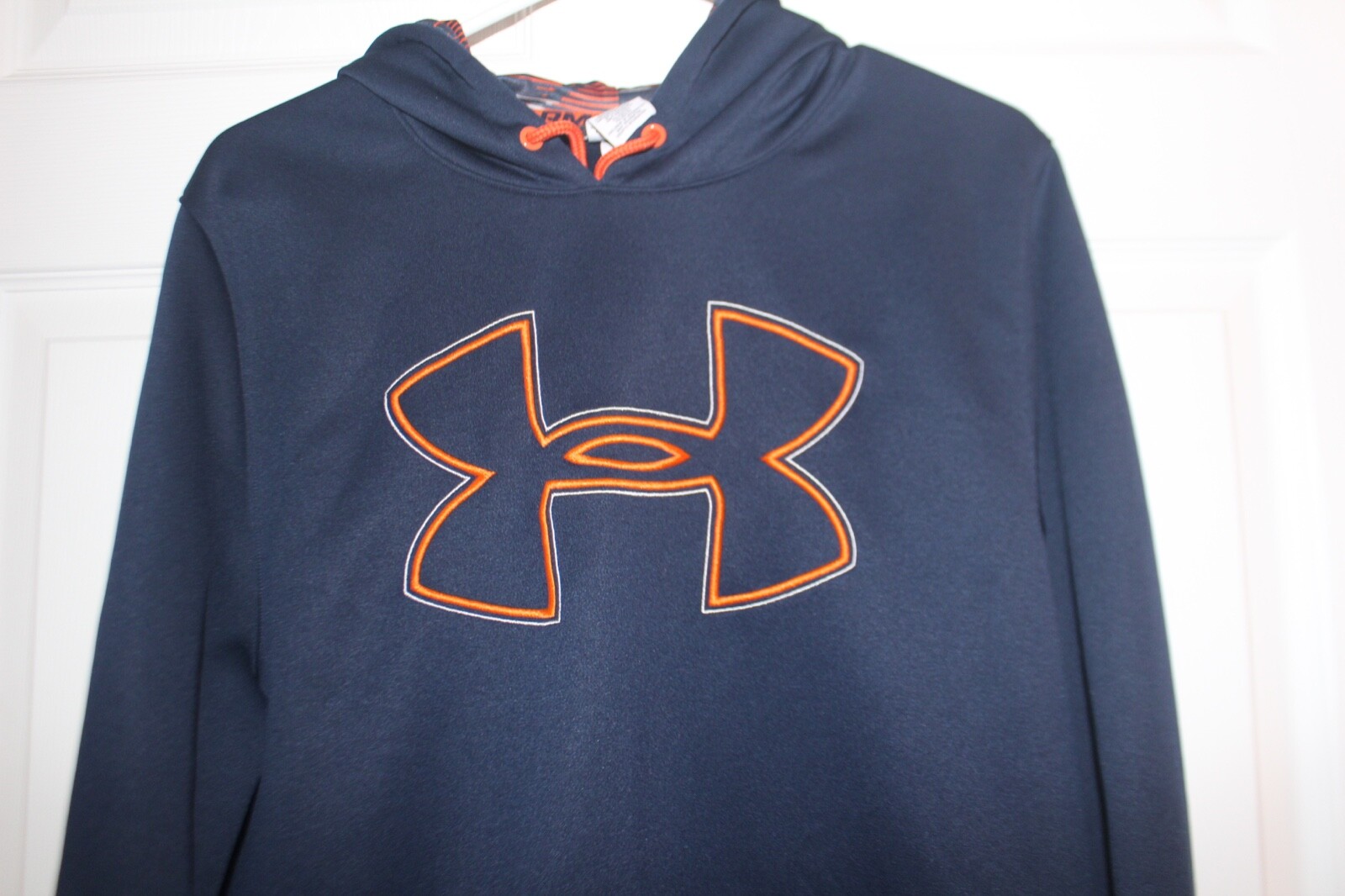 blue and orange under armour hoodie