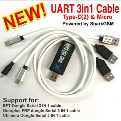 UART 3in1 Cable Type-C(2) & Micro repair for EFT Chimera