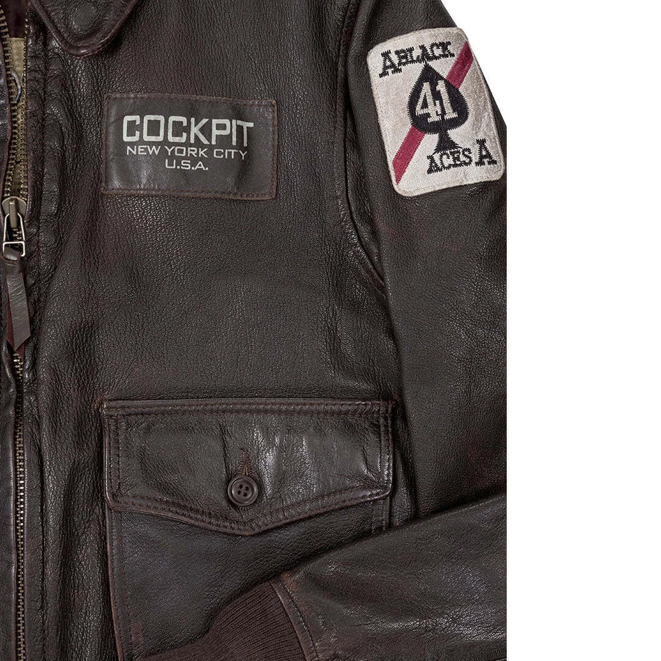 Cockpit USA USS Forrestal Carrier Pilot Jacket Vietnam Flight Z21E002I New! - Image 4 of 4