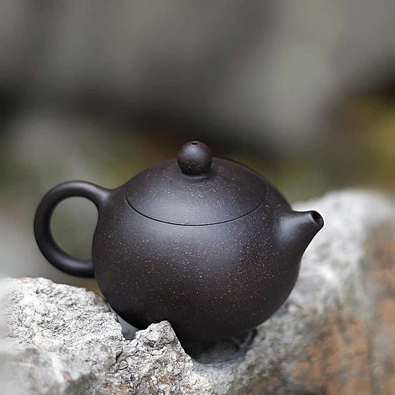 Tetera hecha a mano de 6,8 oz Yixing Zisha Clay Master Xishi Pot cesta agujeros infusores Foto 4 de 4