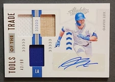 2020 Panini Absolute Tools of the Trade Auto #TOT3-GL Gavin Lux Auto #43/99 LAD