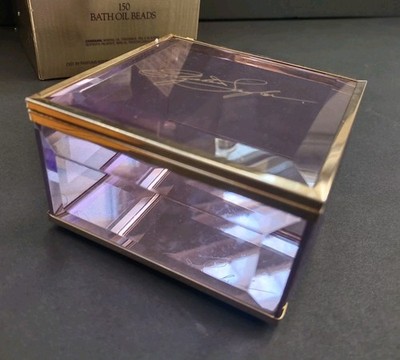 ELIZABETH TAYLOR'S Passion Body Riches Bath Oil Beads Purple Casket- EMPTY, READ